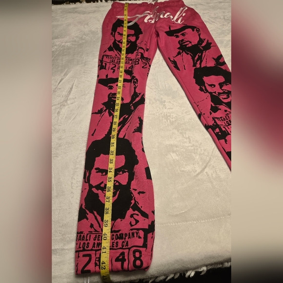 Asaali Jean Set Sweat/Pants Women's Color Pink/Black Size Small - Picture 12 of 16